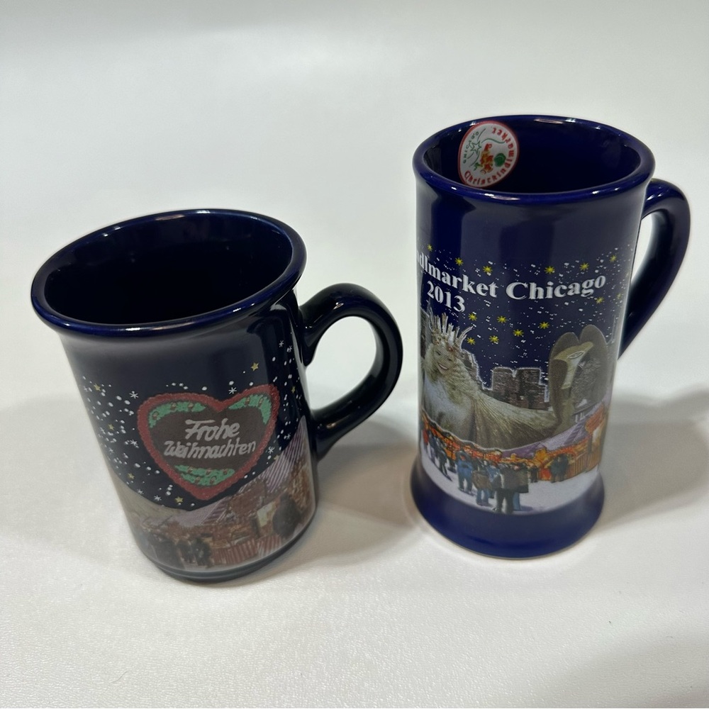 Chicago Christkindlmarket Mugs 2013 Angel Holiday Christmas Festivities